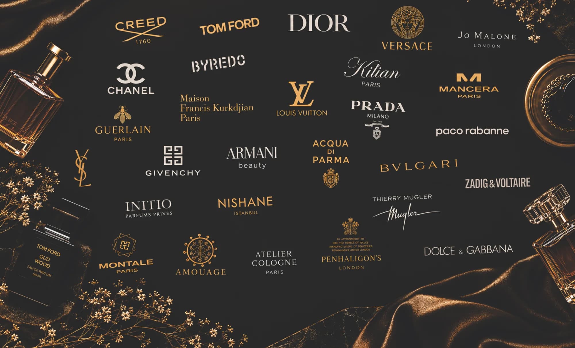 Fragrance houses we carry